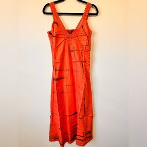 CHAUDRY KC Dress. Gorgeous coral tie-dye. NWT, Small.